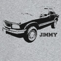 1997 Jimmy Three Quarter Angle View With Model Name Light Color T Shir