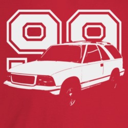 1999 Jimmy Three Quarter Angle View With Year Dark Color T Shirt