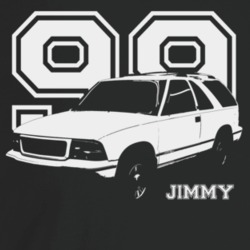 1999 Jimmy Three Quarter Angle View With Year And Model Name Dark Colo