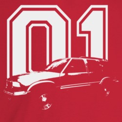 2001 Jimmy Three Quarter Angle View With Year Dark Color T Shirt