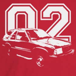 2002 Jimmy Three Quarter Angle View With Year Dark Color T Shirt