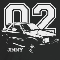 2002 Jimmy Three Quarter Angle View With Year And Model Name Dark Colo