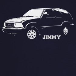 2003 Jimmy Three Quarter Angle View With Model Name Dark Color T Shirt