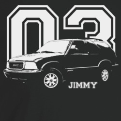 2003 Jimmy Three Quarter Angle View With Year And Model Name Dark Colo