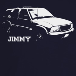 2004 Jimmy Three Quarter Angle View With Model Name Dark Color T Shirt