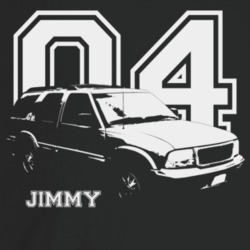 2004 Jimmy Three Quarter Angle View With Year And Model Name Dark Colo