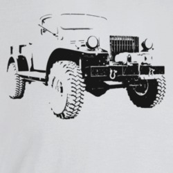 1950 Power Wagon Three Quarter Angle View Light Color T Shirt