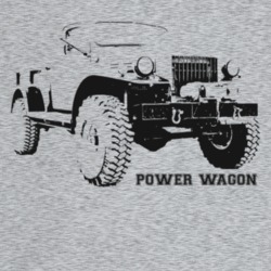 1950 Power Wagon Three Quarter Angle View With Model Name Light Color 