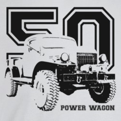 1950 Power Wagon Three Quarter Angle View With Year And Model Name Lig