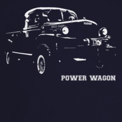 1950 Power Wagon Three Quarter Angle View With Model Name Dark Color T