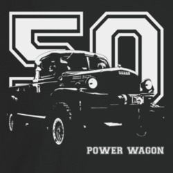 1950 Power Wagon Three Quarter Angle View With Year And Model Name Dar