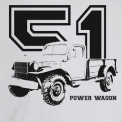 1951 Power Wagon Three Quarter Angle View With Year And Model Name Lig