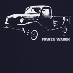 1951 Power Wagon Three Quarter Angle View With Model Name Dark Color T