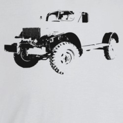1952 Power Wagon Three Quarter Angle View Light Color T Shirt