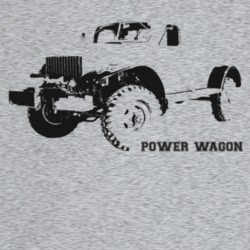 1952 Power Wagon Three Quarter Angle View With Model Name Light Color 
