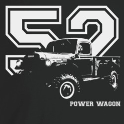 1952 Power Wagon Three Quarter Angle View With Year And Model Name Dar