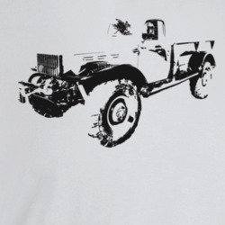 1953 Power Wagon Three Quarter Angle View Light Color T Shirt
