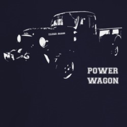 1953 Power Wagon Three Quarter Angle View With Model Name Dark Color T