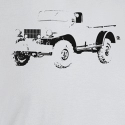 1954 Power Wagon Three Quarter Angle View Light Color T Shirt