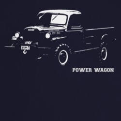 1954 Power Wagon Three Quarter Angle View With Model Name Dark Color T