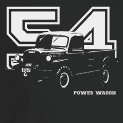 1954 Power Wagon Three Quarter Angle View With Year And Model Name Dar