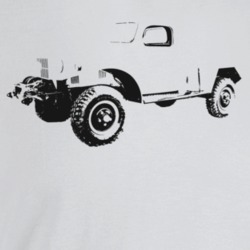 1955 Power Wagon Three Quarter Angle View Light Color T Shirt