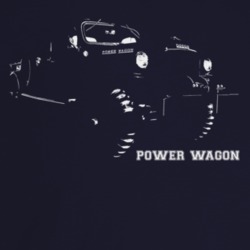 1956 Power Wagon Three Quarter Angle View With Model Name Dark Color T
