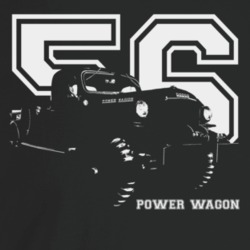 1956 Power Wagon Three Quarter Angle View With Year And Model Name Dar