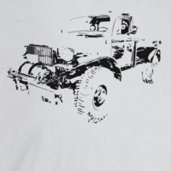 1957 Power Wagon Three Quarter Angle View Light Color T Shirt