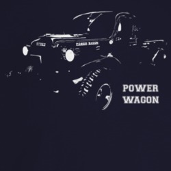 1957 Power Wagon Three Quarter Angle View With Model Name Dark Color T