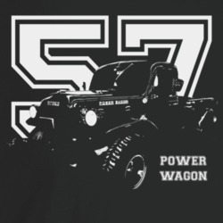1957 Power Wagon Three Quarter Angle View With Year And Model Name Dar