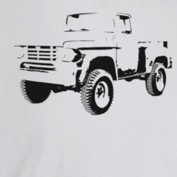 1958 Power Wagon Three Quarter Angle View Light Color T Shirt