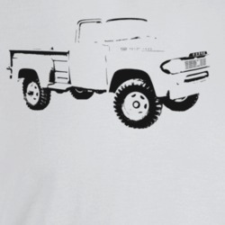 1959 Power Wagon Three Quarter Angle View Light Color T Shirt