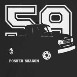 1959 Power Wagon Three Quarter Angle View With Year And Model Name Dar
