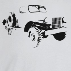 1960 Power Wagon Three Quarter Angle View Light Color T Shirt