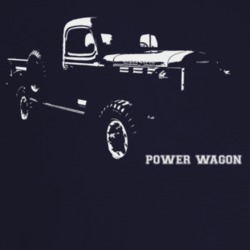 1960 Power Wagon Three Quarter Angle View With Model Name Dark Color T
