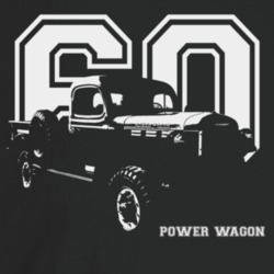 1960 Power Wagon Three Quarter Angle View With Year And Model Name Dar