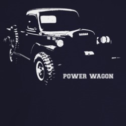 1961 Power Wagon Three Quarter Angle View With Model Name Dark Color T