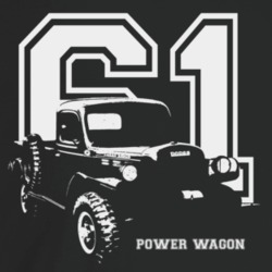 1961 Power Wagon Three Quarter Angle View With Year And Model Name Dar