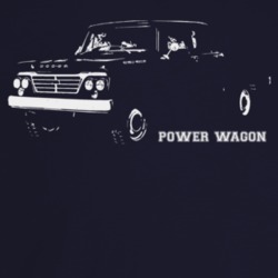 1962 Power Wagon Three Quarter Angle View With Model Name Dark Color T