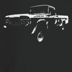 1964 Power Wagon Three Quarter Angle View Dark Color T Shirt