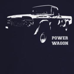 1964 Power Wagon Three Quarter Angle View With Model Name Dark Color T