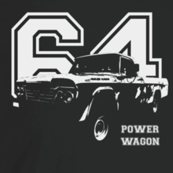 1964 Power Wagon Three Quarter Angle View With Year And Model Name Dar