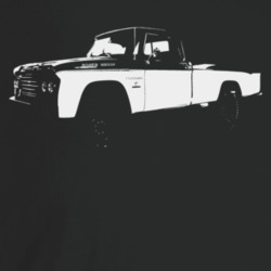 1965 Power Wagon Three Quarter Angle View Dark Color T Shirt