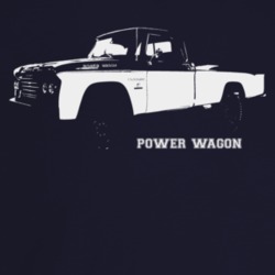 1965 Power Wagon Three Quarter Angle View With Model Name Dark Color T