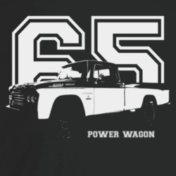 1965 Power Wagon Three Quarter Angle View With Year And Model Name Dar