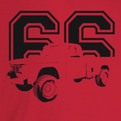 1966 Power Wagon Three Quarter Angle View With Year Light Color T Shir