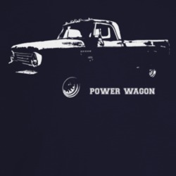 1966 Power Wagon Three Quarter Angle View With Model Name Dark Color T