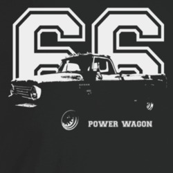 1966 Power Wagon Three Quarter Angle View With Year And Model Name Dar