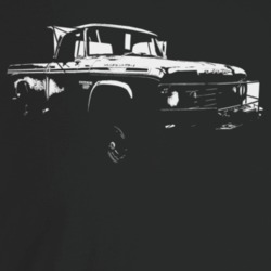 1967 Power Wagon Three Quarter Angle View Dark Color T Shirt
